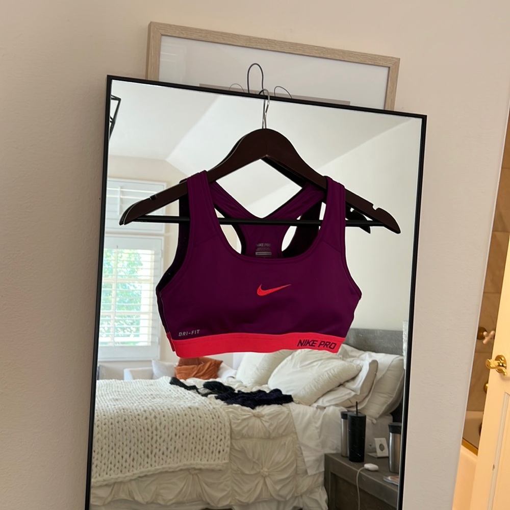 Nike Pro Dri-Fit Purple and Pink Small Sports Bra